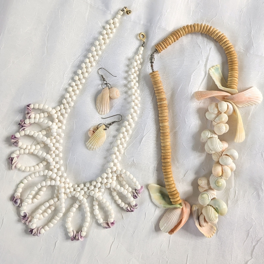 Shell and Bead Costume Jewelry